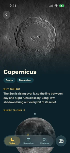 Screenshot: the Copernicus feature page