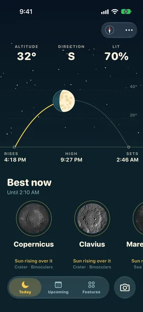 Screenshot: Today
